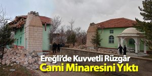 Cami Minaresini Yıktı