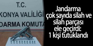 Jandarma çok sayıda silah ve silah parçası ele geçirdi: 1 kişi tutuklandı