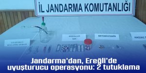 Jandarma’dan, Ereğli’de uyuşturucu operasyonu: 2 tutuklama