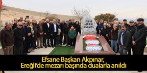 Efsane Başkan Akpınar, Ereğli’de mezarı başında dualarla anıldı