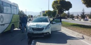 HASTANE YOLUNDA ZİNCİRLEME TRAFİK KAZASI