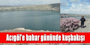 Acıgöl’e bahar gününde kuşbakışı