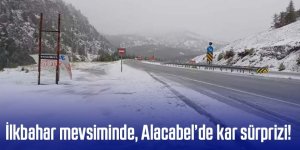 İlkbahar mevsiminde Alacabel’de kar sürprizi!