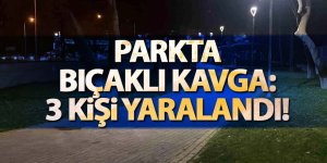 Parkta bıçaklı kavga: 3 kişi yaralandı