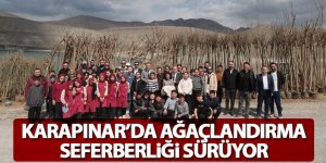 Karapınar’da Ağaçlandırma Seferberliği Sürüyor
