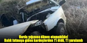 Hurda yığınına dönen otomobilde! Kardeşlerden 1'i öldü, 1'i yaralandı