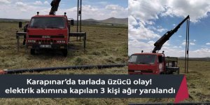 Karapınar’da tarlada elektrik akımına kapılan 3 kişi ağır yaralandı