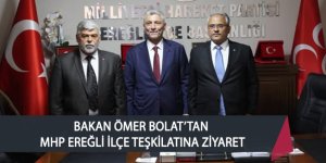 BAKAN ÖMER BOLAT’TAN MHP İLÇE TEŞKİLATINA ZİYARET