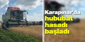 Karapınar’da hububat hasadı başladı