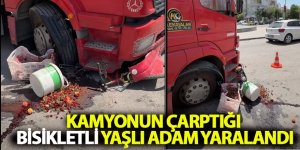 Kamyonun Çarptığı Bisikletli Yaşlı Adam Yaralandı