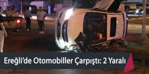 Ereğli’de Otomobiller Çarpıştı: 2 Yaralı