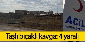 Taşlı bıçaklı kavga: 4 yaralı