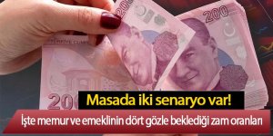 İşte memur ve emeklinin dört gözle beklediği zam oranları