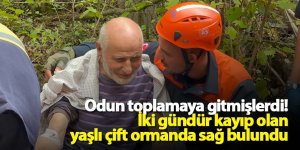 İki gündür kayıp olan yaşlı çift ormanda sağ bulundu