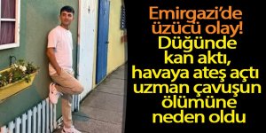 Emirgazi’de düğünde kan aktı, havaya ateş açtı! izne gelen uzman çavuşun ölümüne neden oldu