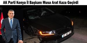 AK Parti'li başkan kaza geçirdi: 1 yaralı