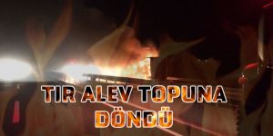 Seyir Halindeki TIR Karayolunda Alev Topuna Döndü!