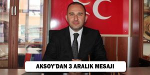 Aksoy: Onların Neler Yaşadığını Anlamaya Çalışalım