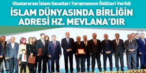 Uluslararası İslam Sanatları Yarışmasının Ödülleri Verildi
