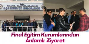 Final Temel Lisesi'nden Anlamlı Ziyaret