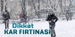BÖLGEMİZDE KAR FIRTINASI VAR.