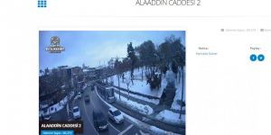 Konya’daki Kar Manzarası Şehir Kameraları İle İzleniyor