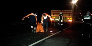 Yolcu otobüsü kamyona çarptı: 1 ölü, 12 yaralı