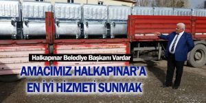 Halkapınar'a 100 adet çöp konteyner’i alındı