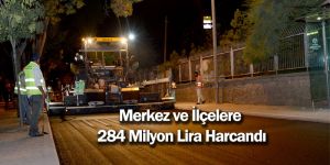 Merkez ve İlçelere 2016’da 284 Milyon Lira Harcandı