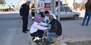 Belediye önünde trafik kazası