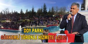 DDY ŞEHİT UZMAN ÇAVUŞ TUĞRUL KÖSEOĞLU PARKI GÖRKEMLİ TÖRENLE HİZMETE AÇILDI