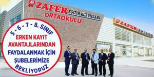 ZAFER EĞİTİM KURUMLARINDAN MÜJDE!