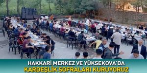 Hakkari Merkez ve Yüksekova’da Kardeşlik Sofraları Kuruyoruz