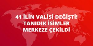 41 İlin Valisi Değişti, 19 Vali Merkeze Çekildi